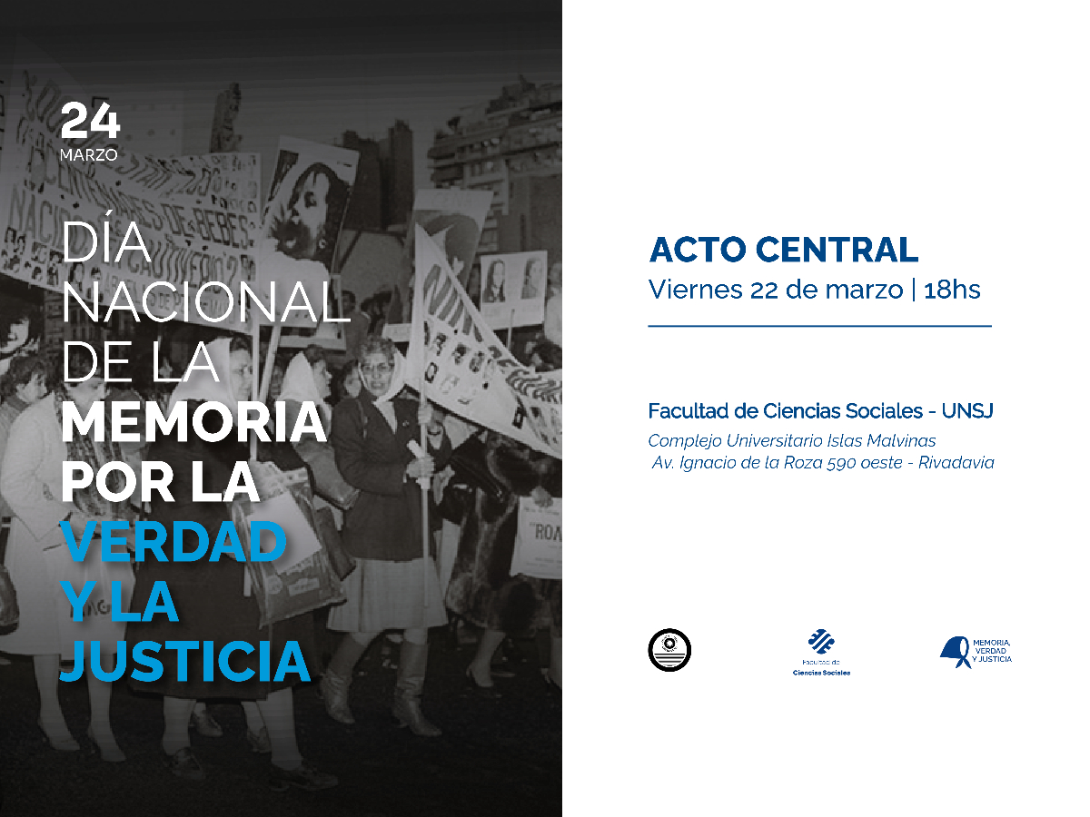 En Sociales se conmemora otro Día de la Memoria por la Verdad y la Justicia