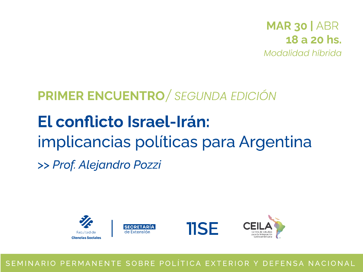 Se viene otra edición del Seminario Permanente sobre Política Exterior y Defensa Nacional