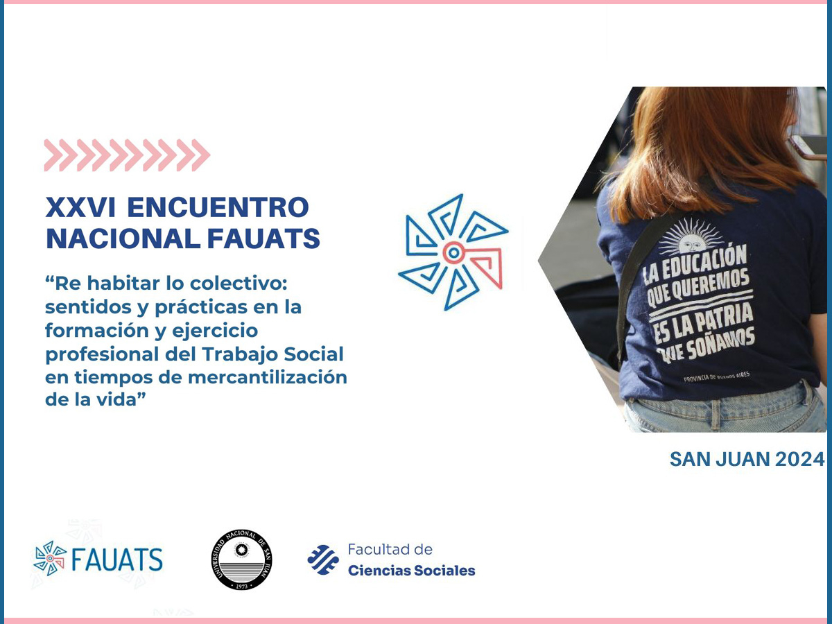 Está disponible la primera circular del XXVI Encuentro Nacional de Trabajo Social 