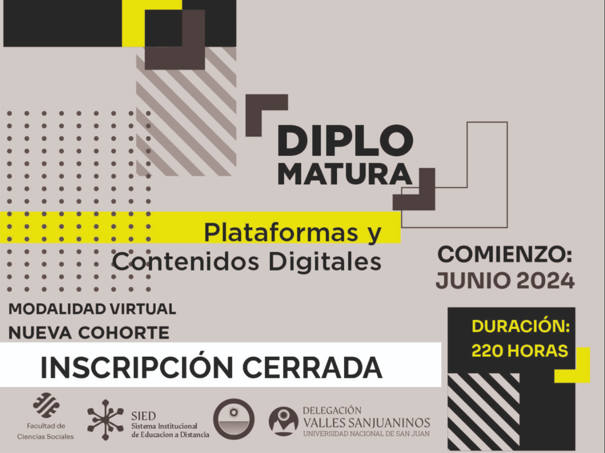 Diplomatura en Gestión de Plataformas y Diseño de Contenidos Digitales