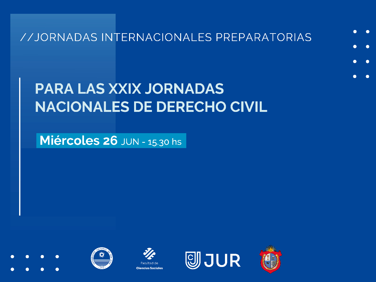 En Sociales se realizará una jornada internacional de Derecho Civil