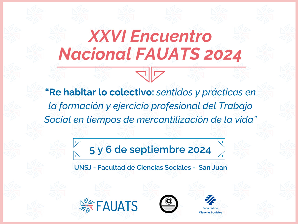 Ya está disponible la segunda circular del  XXVI Encuentro Nacional de Trabajo Social