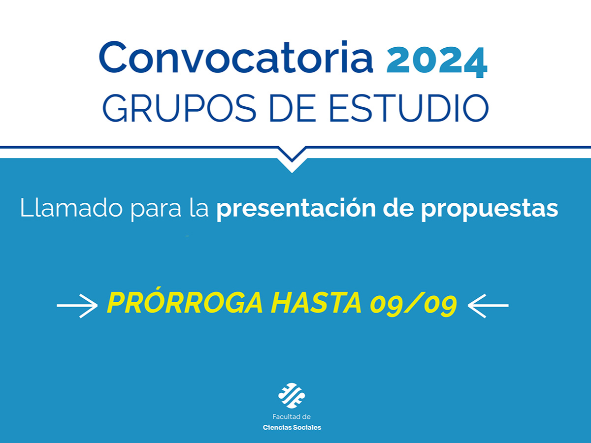 Convocatoria abierta a presentar nuevas propuestas de Grupos de Estudios