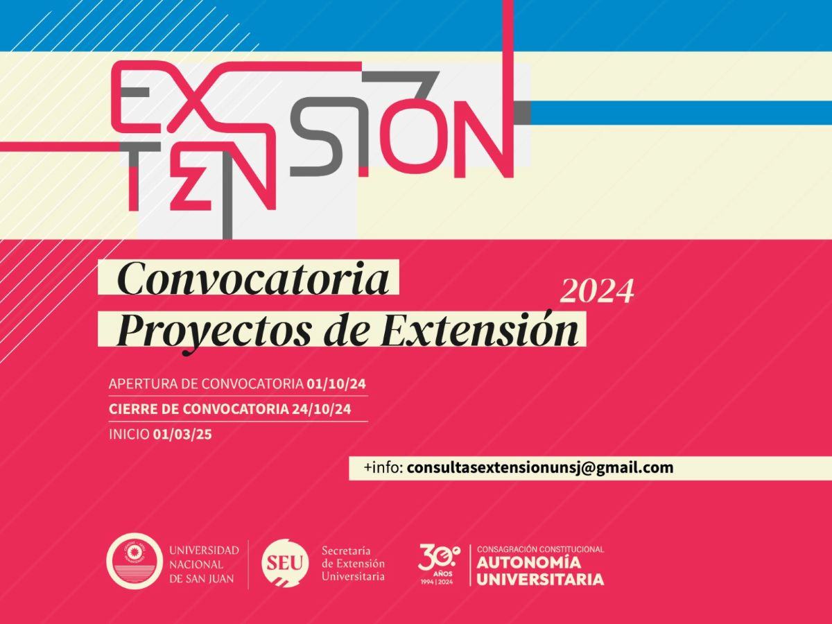 Convocatoria abierta para la presentación de Proyectos de Extensión 2024