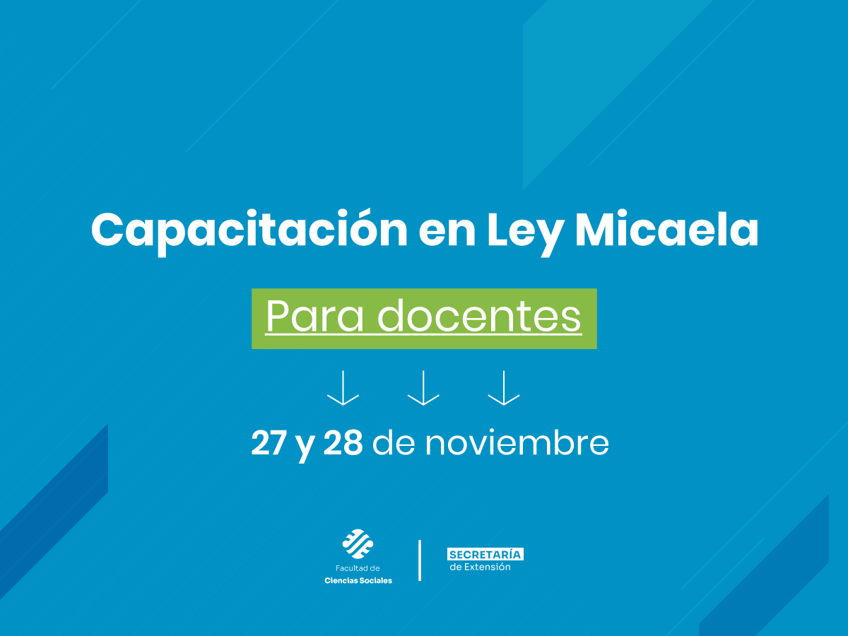Sociales dará la tercera capacitación en Ley Micaela para docentes