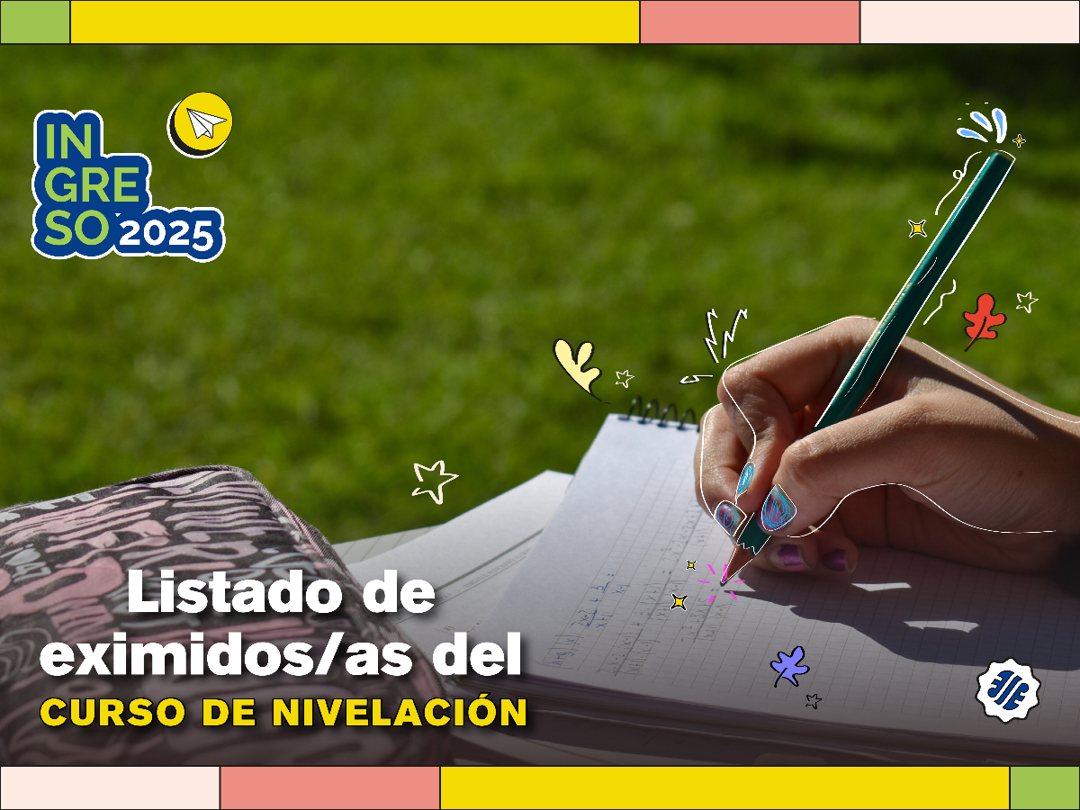 Listado de aspirantes eximidos/as del Curso de Nivelación