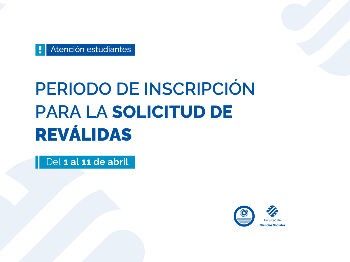 Se abre el periodo para iniciar el trámite de solicitud de reválidas