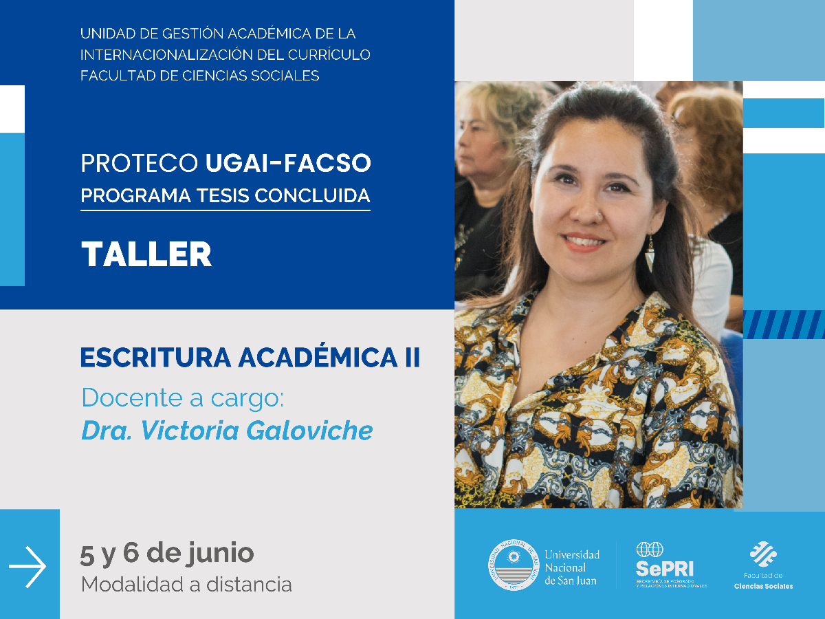 El Programa PROTECO brindará la segunda edición del taller de escritura académica