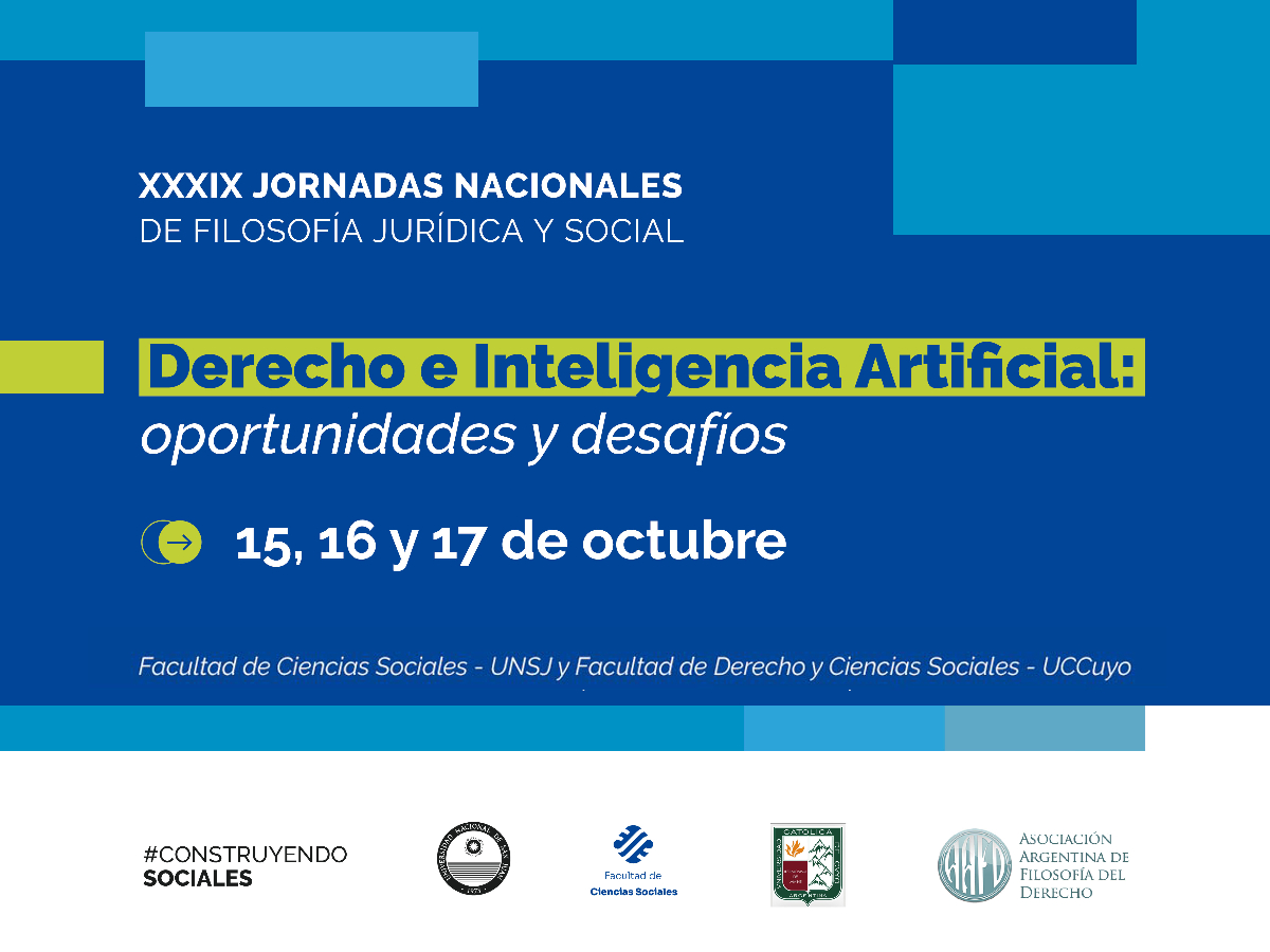 Habrá unas jornadas sobre Filosofía Jurídica y Social que abordarán temas relacionados con la inteligencia artificial y el Derecho