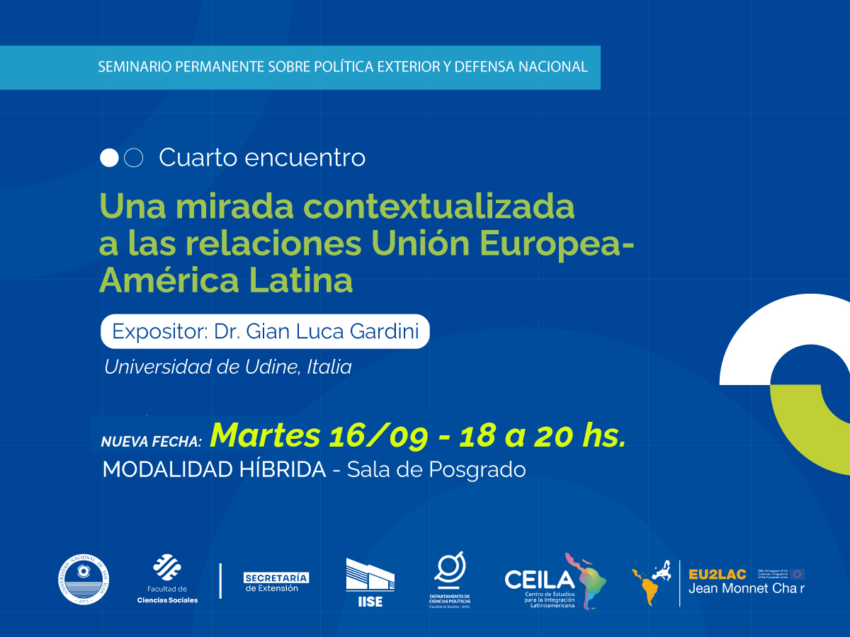 En Sociales habrá un encuentro para abordar los desafíos políticos en la relación Unión Europea-América Latina