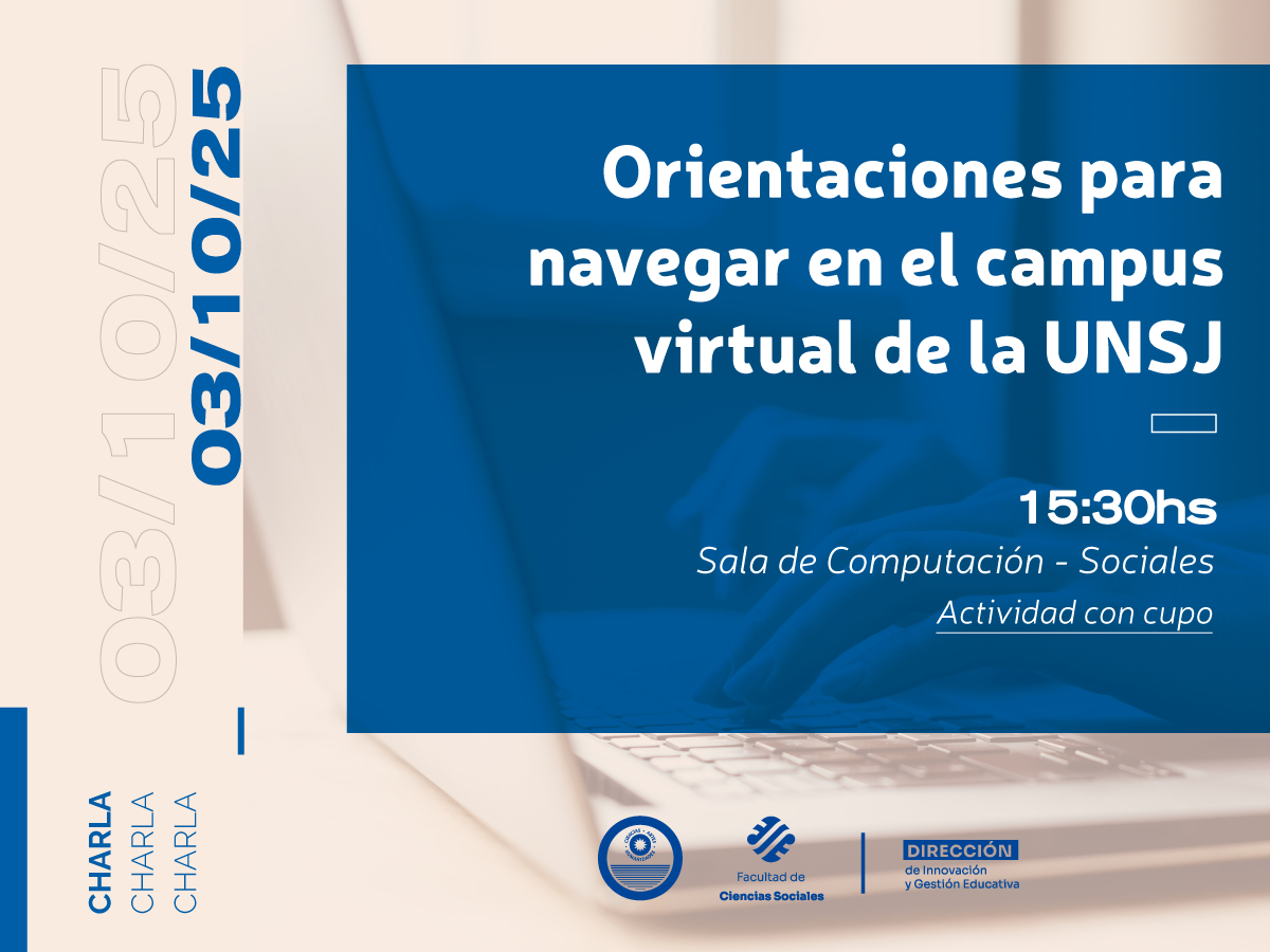 La DIGE brindará una charla de orientación de la reciente actualización del Campus Virtual