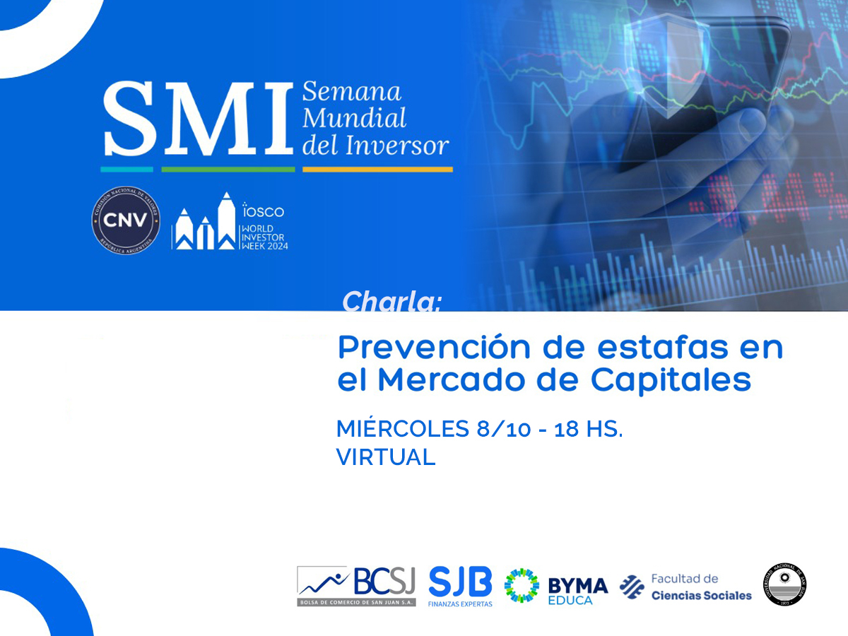 Charla sobre cómo prevenir estafas en el mercado de capitales abierta a la comunidad universitaria