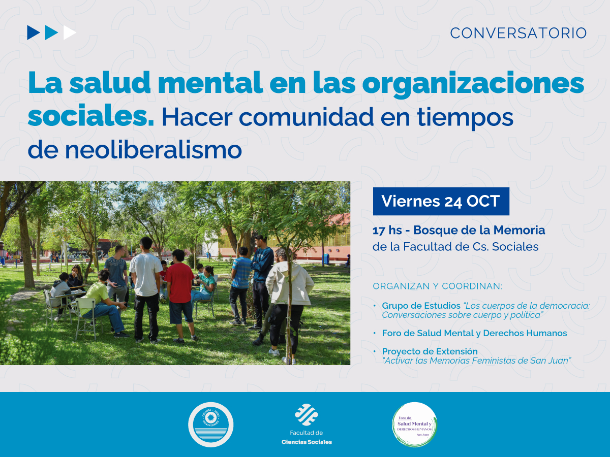 Conversatorio: La salud mental en las organizaciones sociales