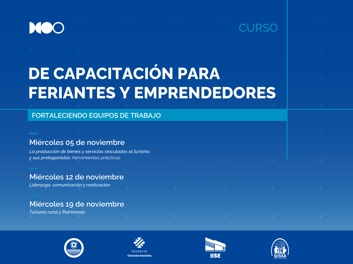 El GISSA realizará capacitaciones para emprendedores y feriantes