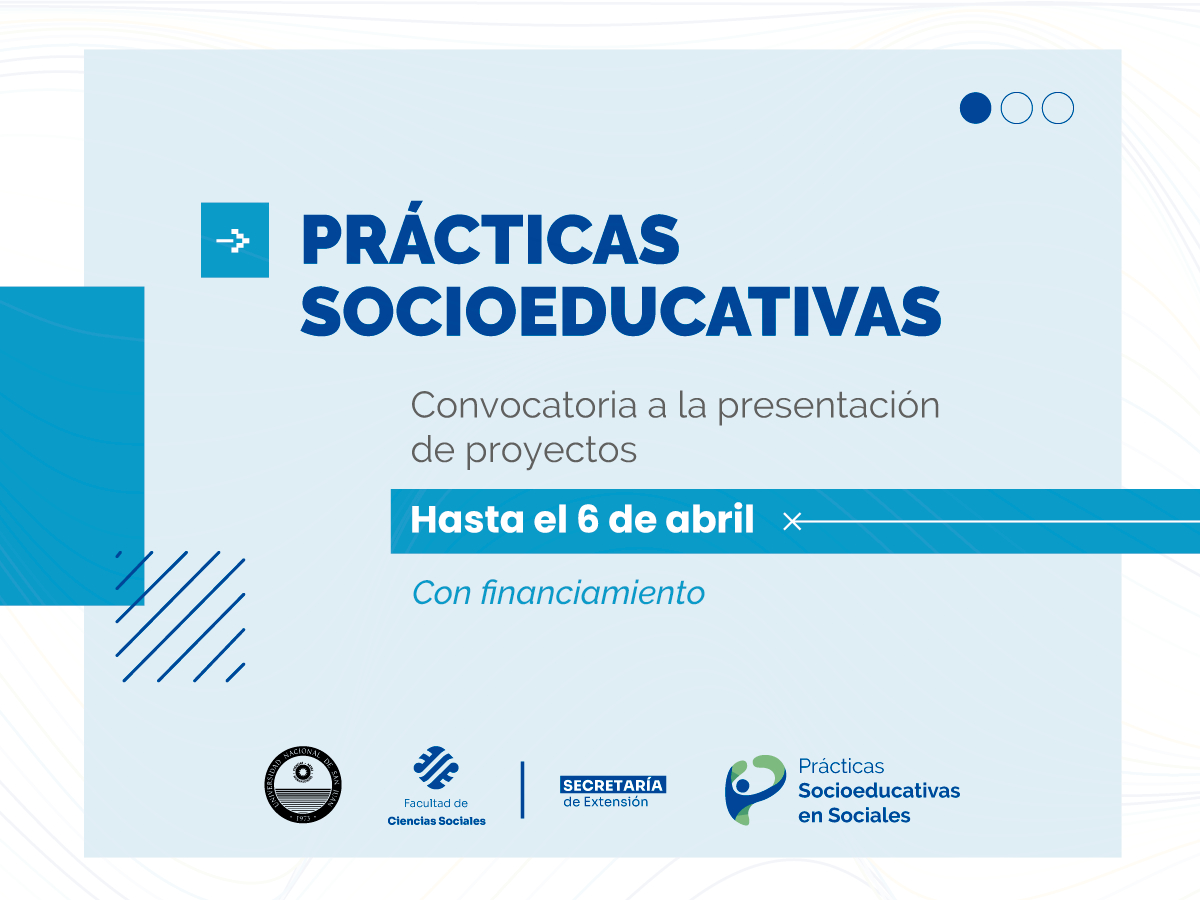 Está abierta la convocatoria para presentación de proyectos de Prácticas Socioeducativas 
