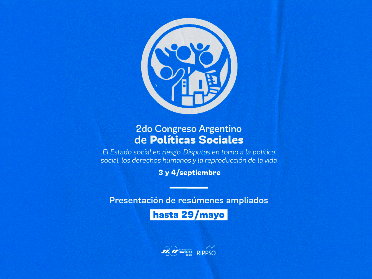 Está disponible la 2° circular del Congreso Argentino de Políticas Sociales