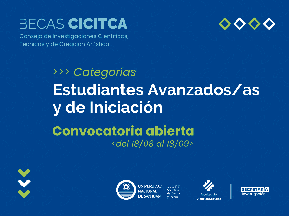 Convocatoria abierta para Becas Internas de Investigación y Creación (CICITCA)