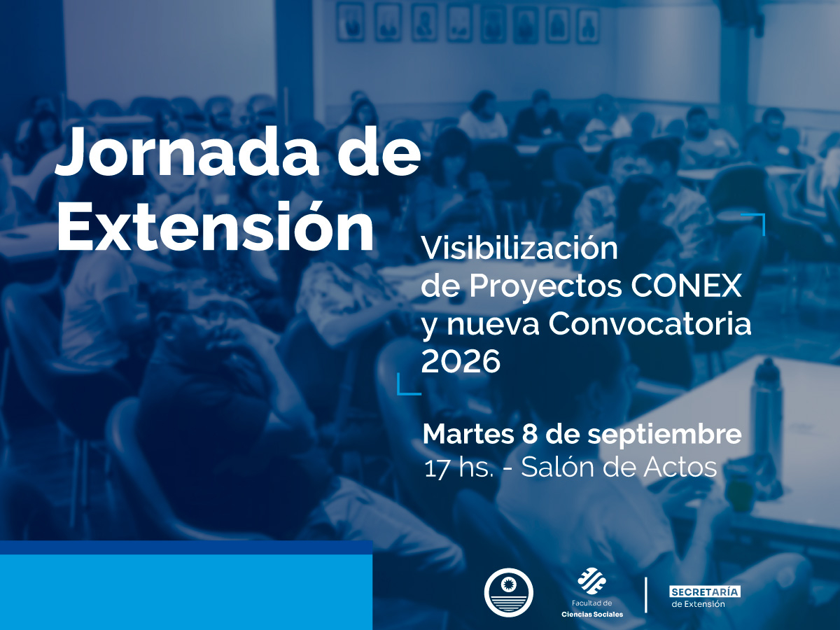 Sociales tendrá una jornada para visibilizar sus de proyectos de Extensión