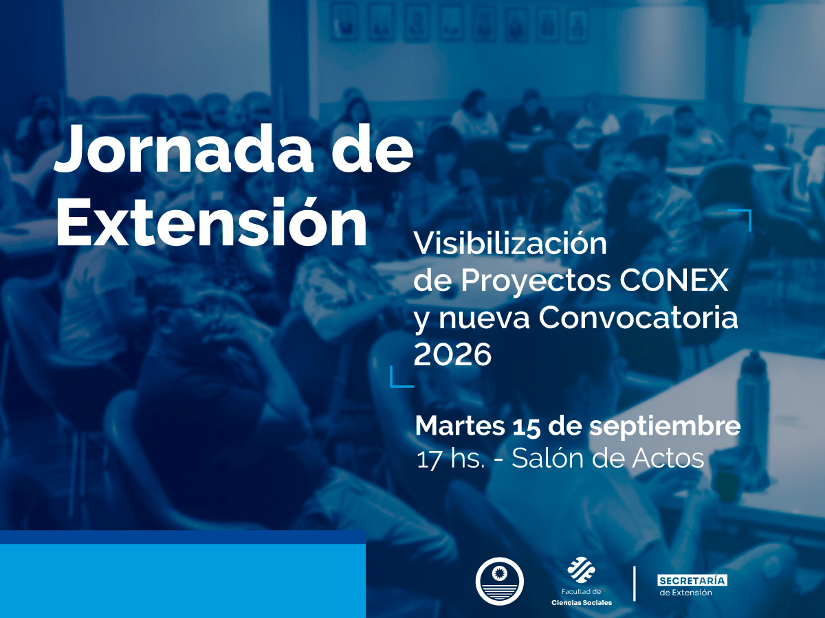 Sociales tendrá una jornada para visibilizar sus de proyectos de Extensión