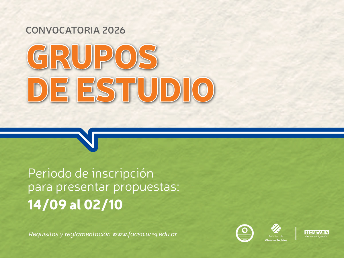 Convocatoria abierta para presentar nuevas propuestas de Grupos de Estudio