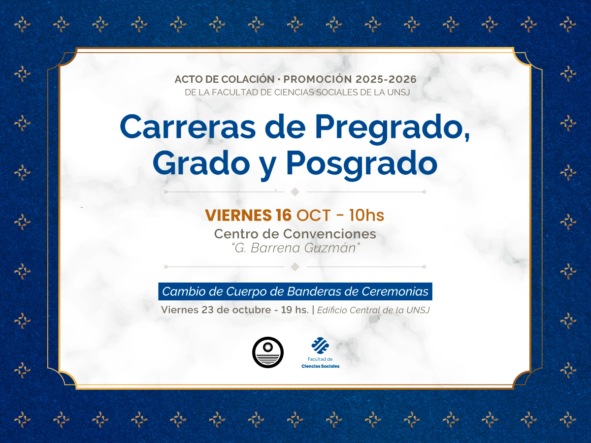 Sociales celebra a sus egresados/as en un nuevo Acto de Colación