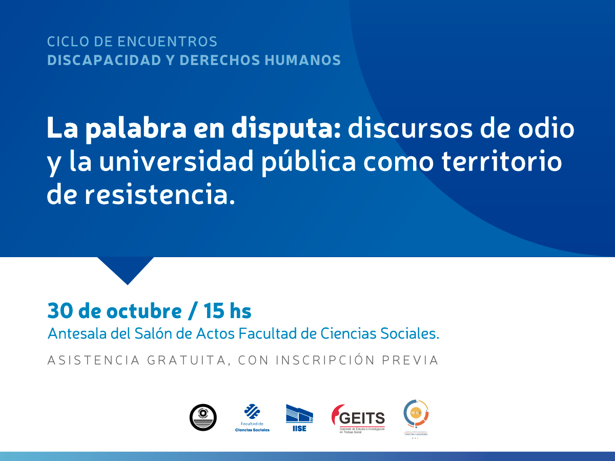 Habrá en Sociales un encuentro para reflexionar sobre discursos de odio 